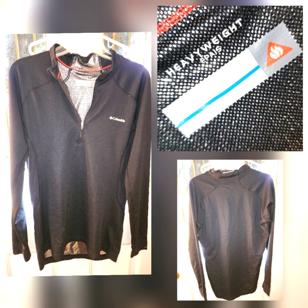 Columbia Womens Large Black long sleeve shirt : Half zip